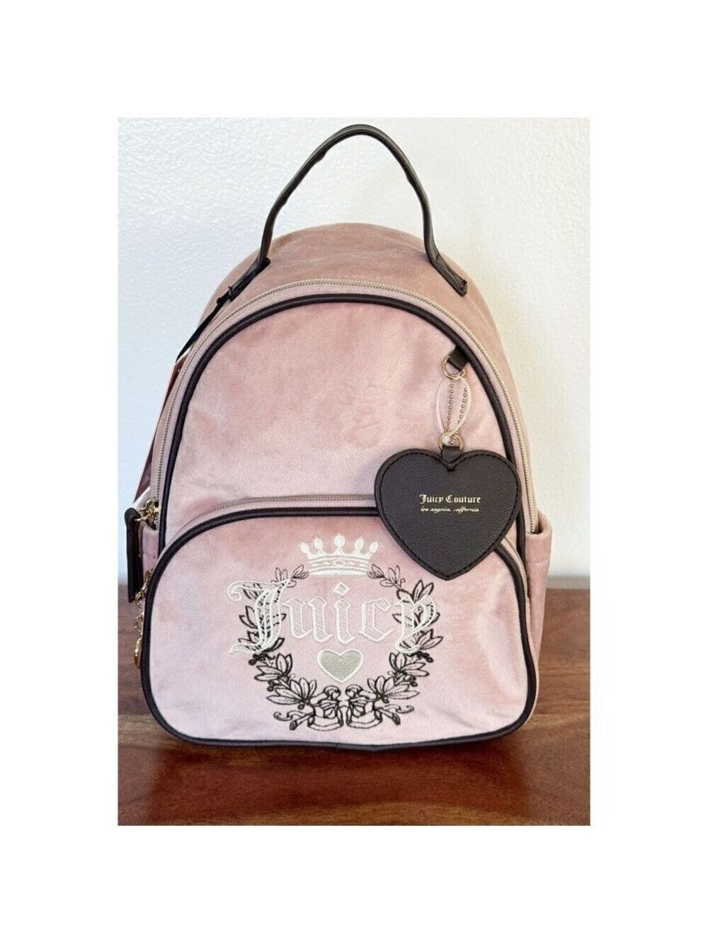 Juicy Couture Dusty Blush Pink Heritage Backpack NWT RARE FIND